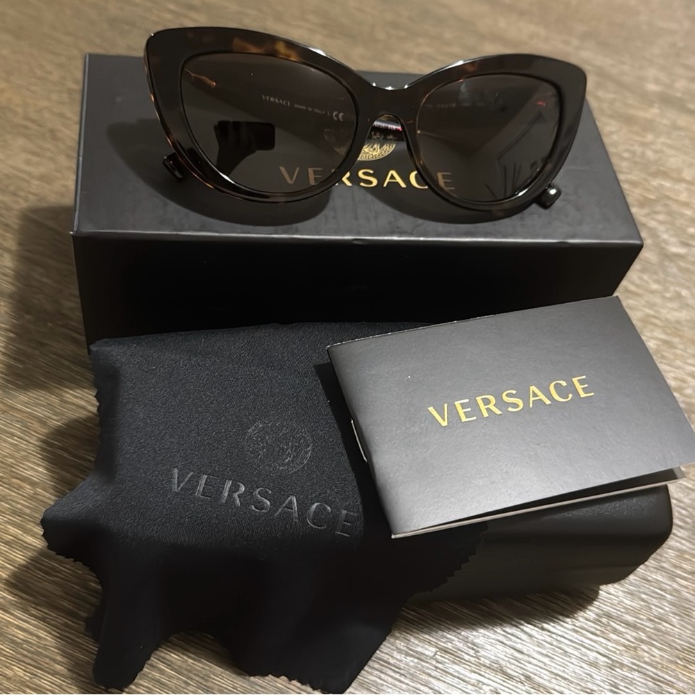 Versace Tortoise Shell Sunglasses